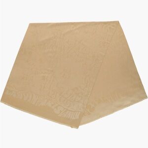 Lanvin Taupe Scarf-Island Logo